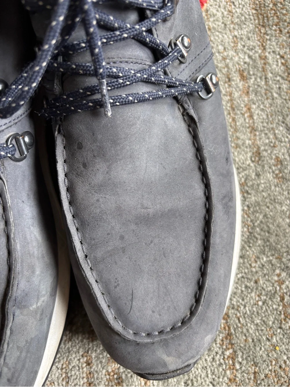 Tod’s leather sneaker boots mens 9 gray